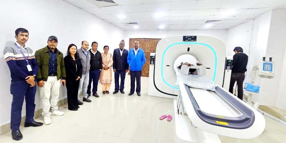 सुशील कोइराला प्रखर क्यान्सर अस्पताल नयाँ सिटी स्क्यान मेसिन जडान