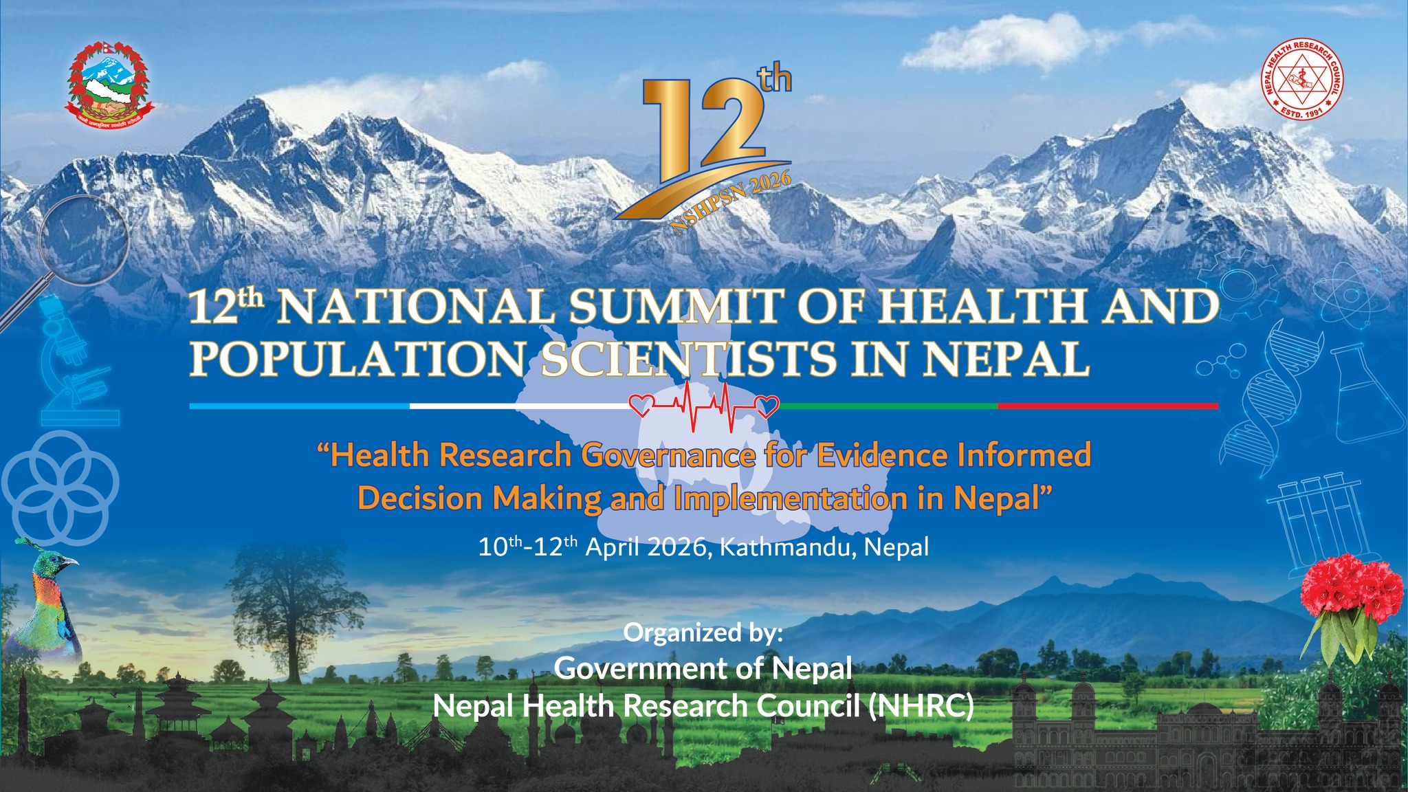 स्वास्थ्य वैज्ञानिकहरूको १२ औँ शिखर सम्मेलन आजदेखि